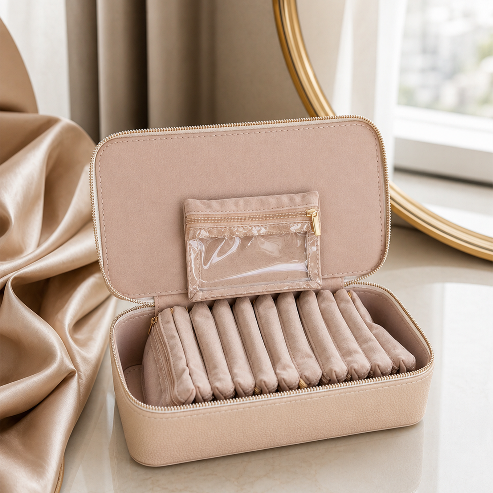 ROVELUNE travel jewelry case